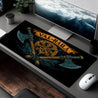 Retro Viking_1 Digital Printing Mouse Pad Computer Keyboard Pad Large Rubber Base Mouse Pad Game Accessories Office Computer PC Birthday Gift Game Player Laptop Light Luxury Desk Pad