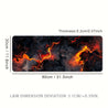 Flame of Passion Extra-Large Gaming Mouse Pad & Desk Mat - Thick Non-Slip Rubber Base, Precision Stitched Edges, Vibrant Flame Design, Washable Surface for Gamers & Office Use, Gamer Desk Setup, Artistic Desk Accessory 31.5*11.8inches(800x300x2mm)