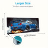 Blue Sports Car Design Mouse Pad - a Large Gaming And Office Laptop Mat Made of Durable Polyester, The Perfect Birthday Or Christmas Gift for Gamers, Desk Mouse Pad.