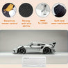 Cool Sports Car Mouse Pad White Minimalist Art Large Gaming Desk Mat with Non-Slip Stitched Edge Rubber Mousepad 35x16 Inch, Computer Laptop Keyboard Mat for Home Office Desk Pad for Best Gift