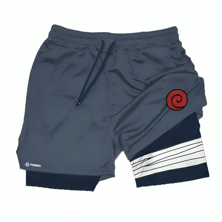 HIDDEN LEAF BLUE PERFORMANCE SHORTS Performance shorts