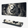 Large Gaming Mouse Pad with Yin-Yang Dragon & Tai Chi Design - Non-Slip Rubber Base, Polyester Surface Desk Mat for Office, Gaming, Home - Ideal Gift for Gamers, Students, Professionals - Asian Martial Arts Inspired Aesthetic Desk Accessory