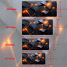 [XXL Rubber Desk Mat] XXL Rubber Desk Mat | Solid Geometry Metal Technology Wind HD Print, Multi-Functional Mousepad, Gaming Keyboard Pad, Office Computer PC Mat, Ideal Gift for Family and Friends - 1pc