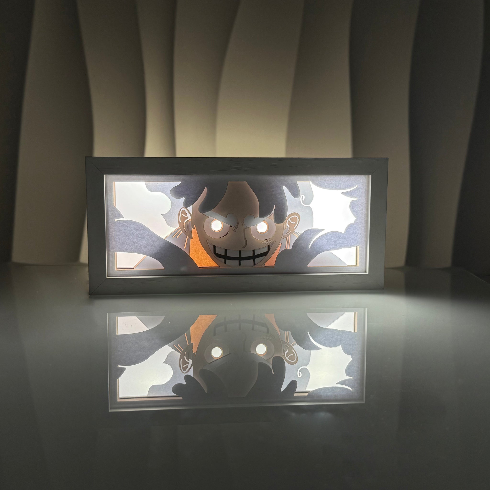 Anime Luffy Gear 5 RGB Light Box Decor