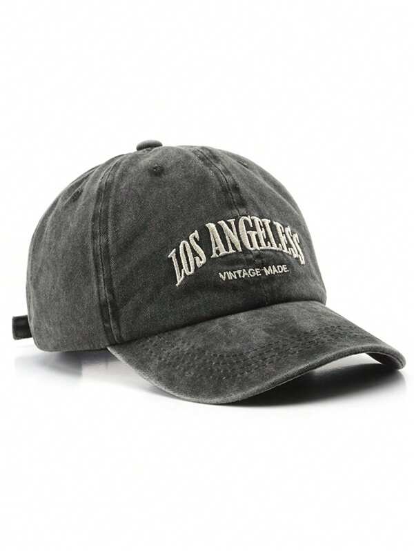 LA Vintage Baseball Cap Grey