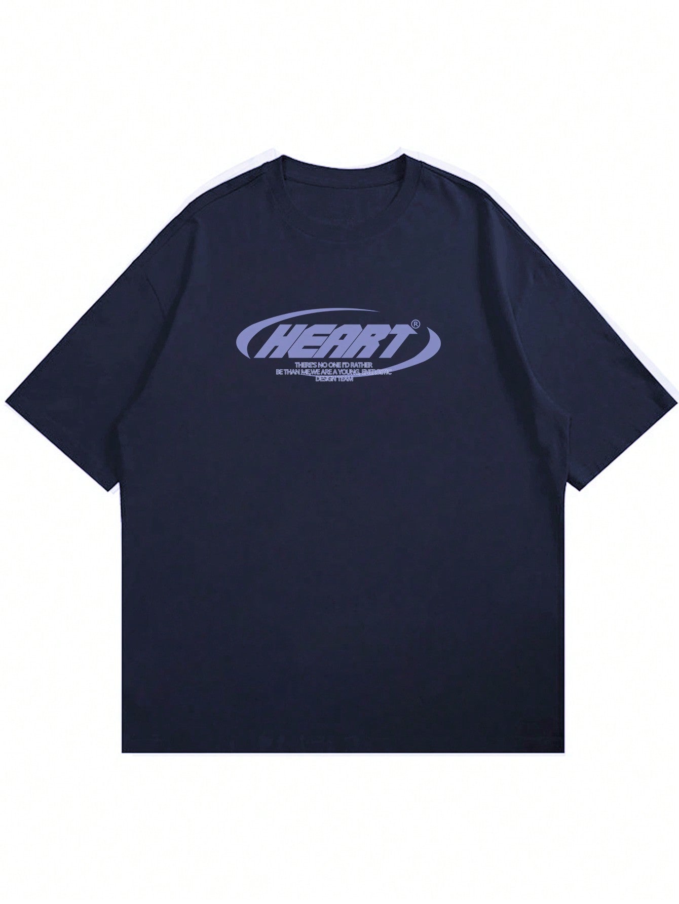 Heart Vintage Tee Navy Blue