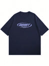 Heart Vintage Tee Navy Blue