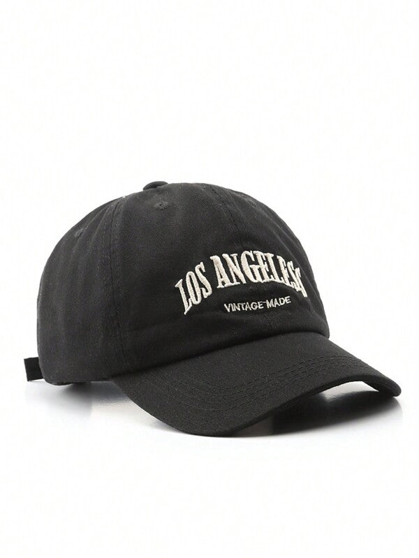 LA Vintage Baseball Cap Black