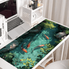 XXL Koi Fish Desk Pad - Non-Slip, Stitched Edge Gaming Mouse Mat with Beautiful Nature Scene | Durable & Smooth Surface for Home Office Comfort | Perfect Gift Idea