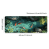 XXL Koi Fish Desk Pad - Non-Slip, Stitched Edge Gaming Mouse Mat with Beautiful Nature Scene | Durable & Smooth Surface for Home Office Comfort | Perfect Gift Idea 23.6*11.8inch(60X30cm)