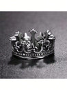 Crown Ring - Antique Silver Ring