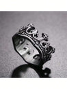 Crown Ring - Antique Silver Ring