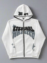 'Eternal Wraith' Zip Hoodie White