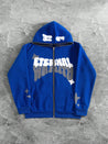 'Eternal Wraith' Zip Hoodie Royal Blue