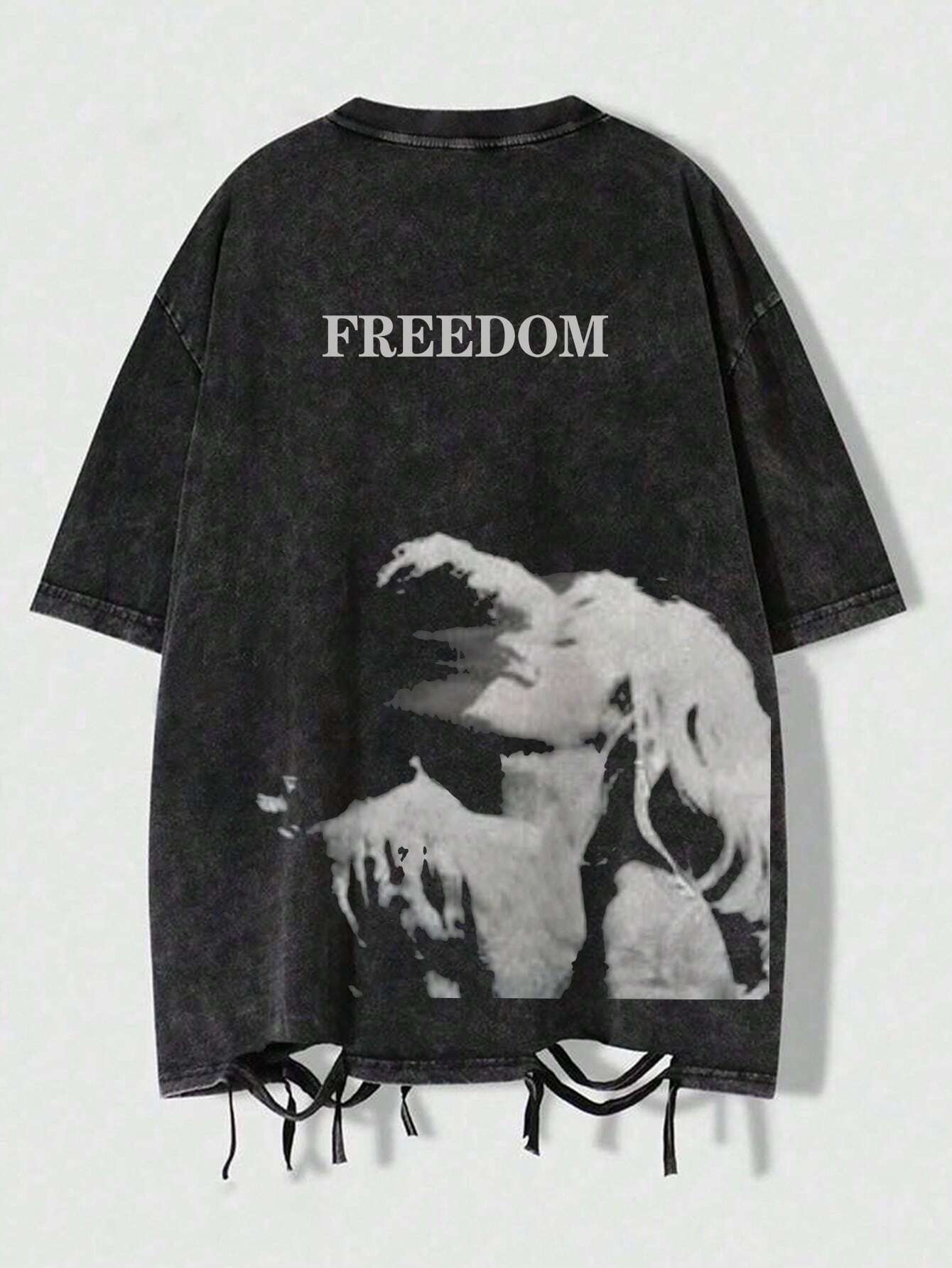 'Freedom' Vintage Distressed Tee