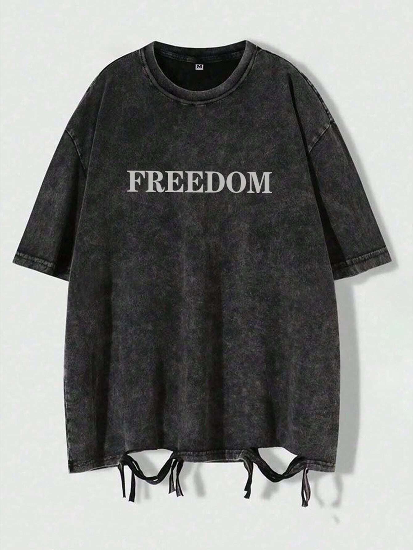 'Freedom' Vintage Distressed Tee