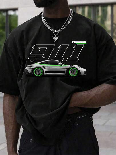 Men's '911 Porsche' Racing Tee T-Shirt