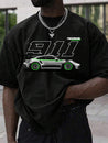 Men's '911 Porsche' Racing Tee Black T-Shirt