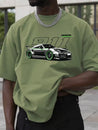 Men's '911 Porsche' Racing Tee Army Green T-Shirt