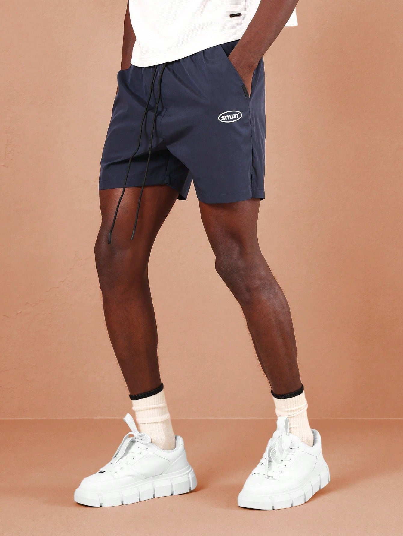 SMWN Nylon Performance running shorts Navy Blue shorts