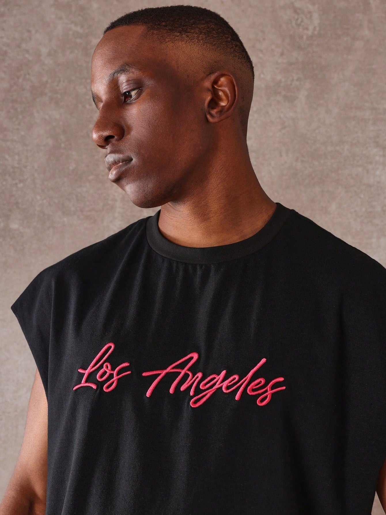 Los Angeles Embroidered Cropped Summer Tank tank