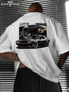 Men's 'Muscle Car' Racing Tee White T-Shirt