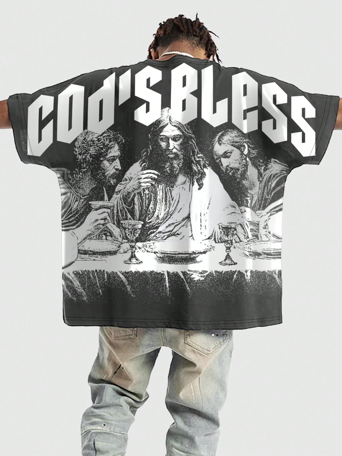 God Bless Tee Dark Grey T-Shirt