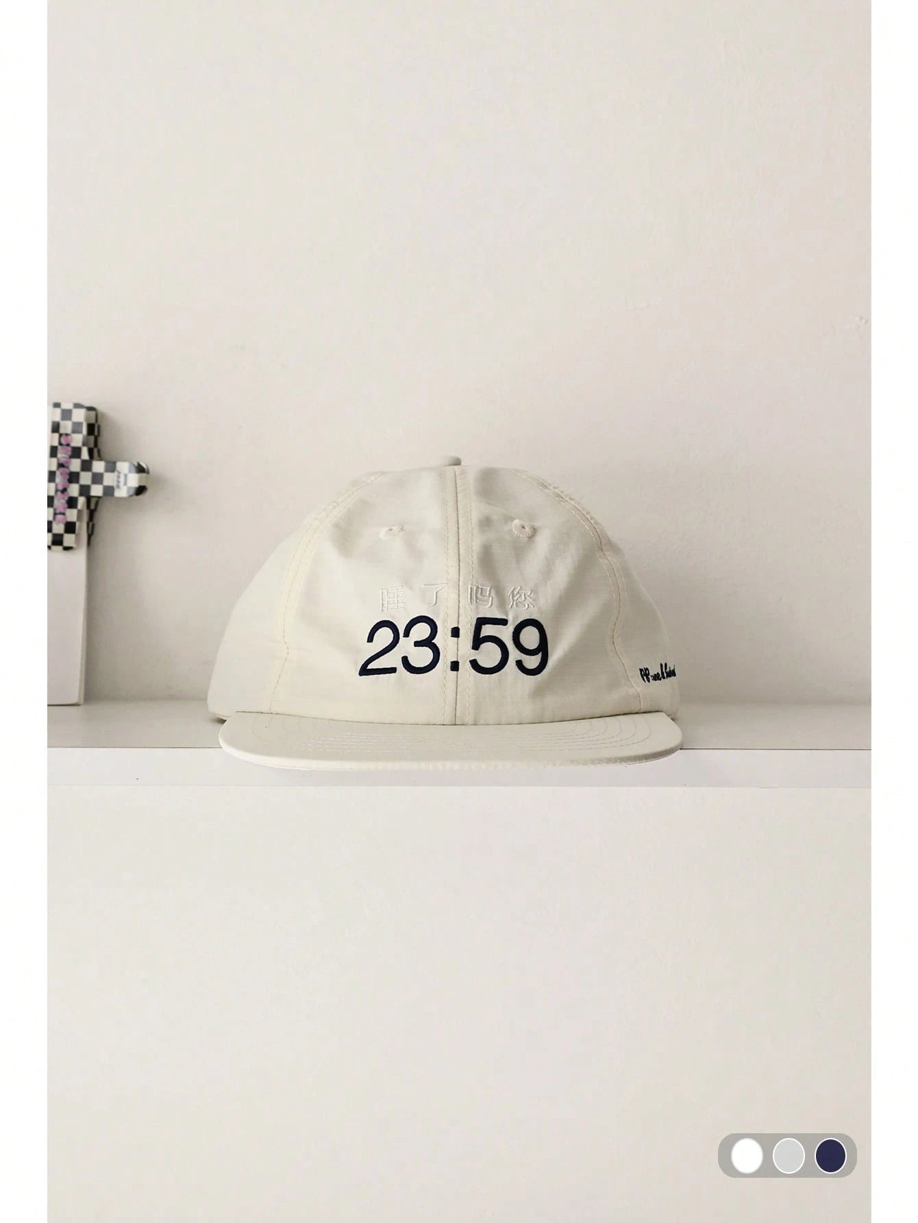 23:59 Embroidery Flat Brim Skater Cap hats