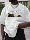 Men's '911 Porsche' Racing Tee White T-Shirt