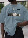 Men's '911 Porsche' Racing Tee Dusty Blue T-Shirt