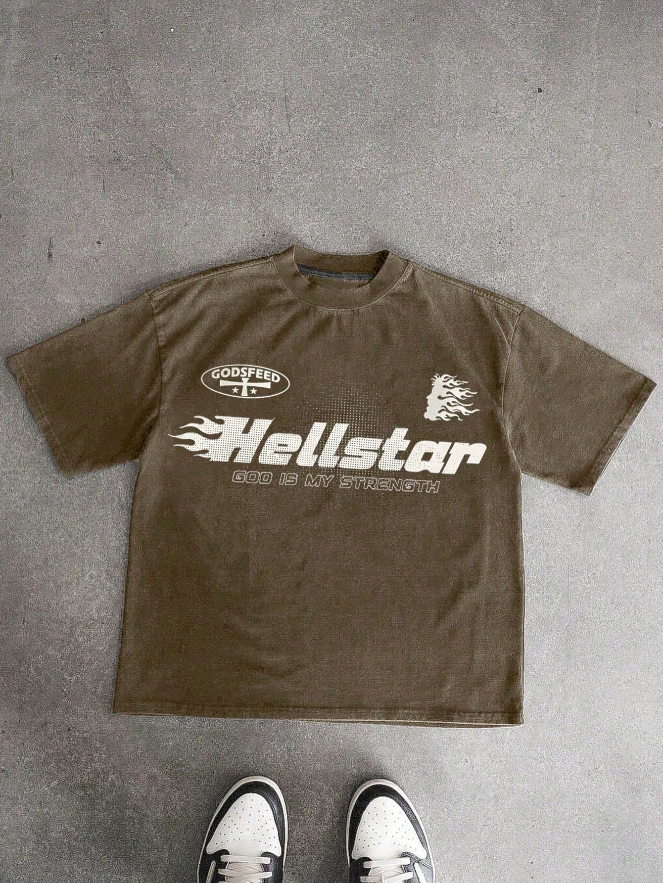 Hellstar Vintage Tee Coffee Brown
