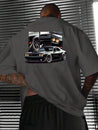 Men's 'Muscle Car' Racing Tee Dark Grey T-Shirt