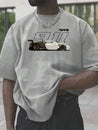 Men's '911 Porsche' Racing Tee Light Grey T-Shirt