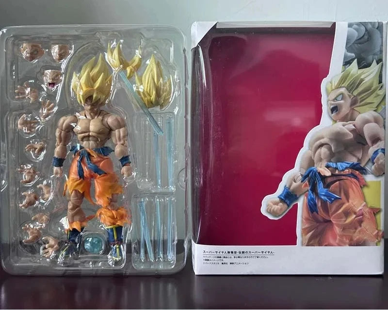Shf Dragon Ball Z Son Goku Legendary Action Figure PVC Movable Collection Anime 17cm Super Saiyan Kakarotto Figurine Model Toys