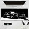 [Gaming Mouse Pad] Large Black & White Car Design Gaming Mouse Pad with Non-Slip Rubber Base, Precision Stitched Edges - Waterproof Desk Mat for Office and Gaming Use, Large Mouse Pads for Desk 27.5*11.8inch(70*30cm）