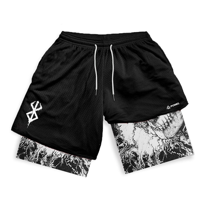 SKULL X BRAND PERFORMANCE SHORTS Performance shorts