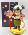 Anime Dragon Ball Son Goku Figure With Monkey Kid Goku Action Figure 26cm Pvc Statue Collection Model Toys Gifts No box