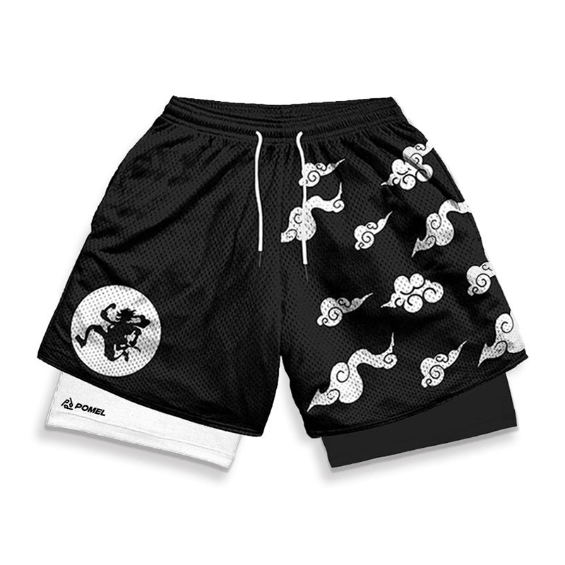 SUN GOD BLACK CONTRAST PERFORMANCE SHORTS Performance shorts