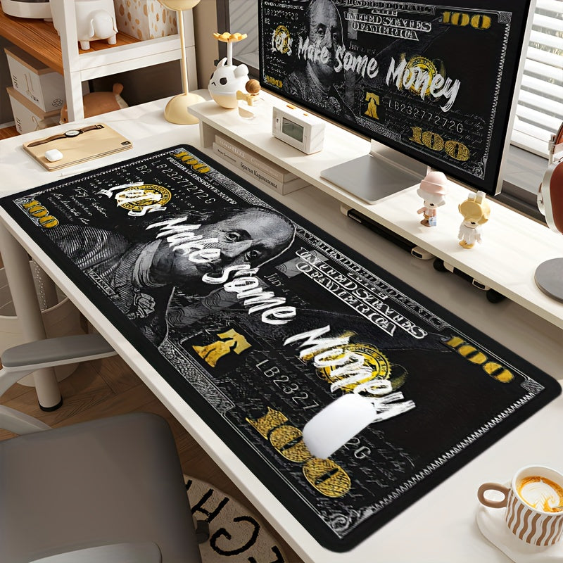 Luxury Large Game Mouse Pad - High-Definition Keyboard Pad with Natural Rubber Non-Slip Surface, Ergonomic Design, and Vibrant Print - Perfect Office Table Accessories for Work, Game, and Home