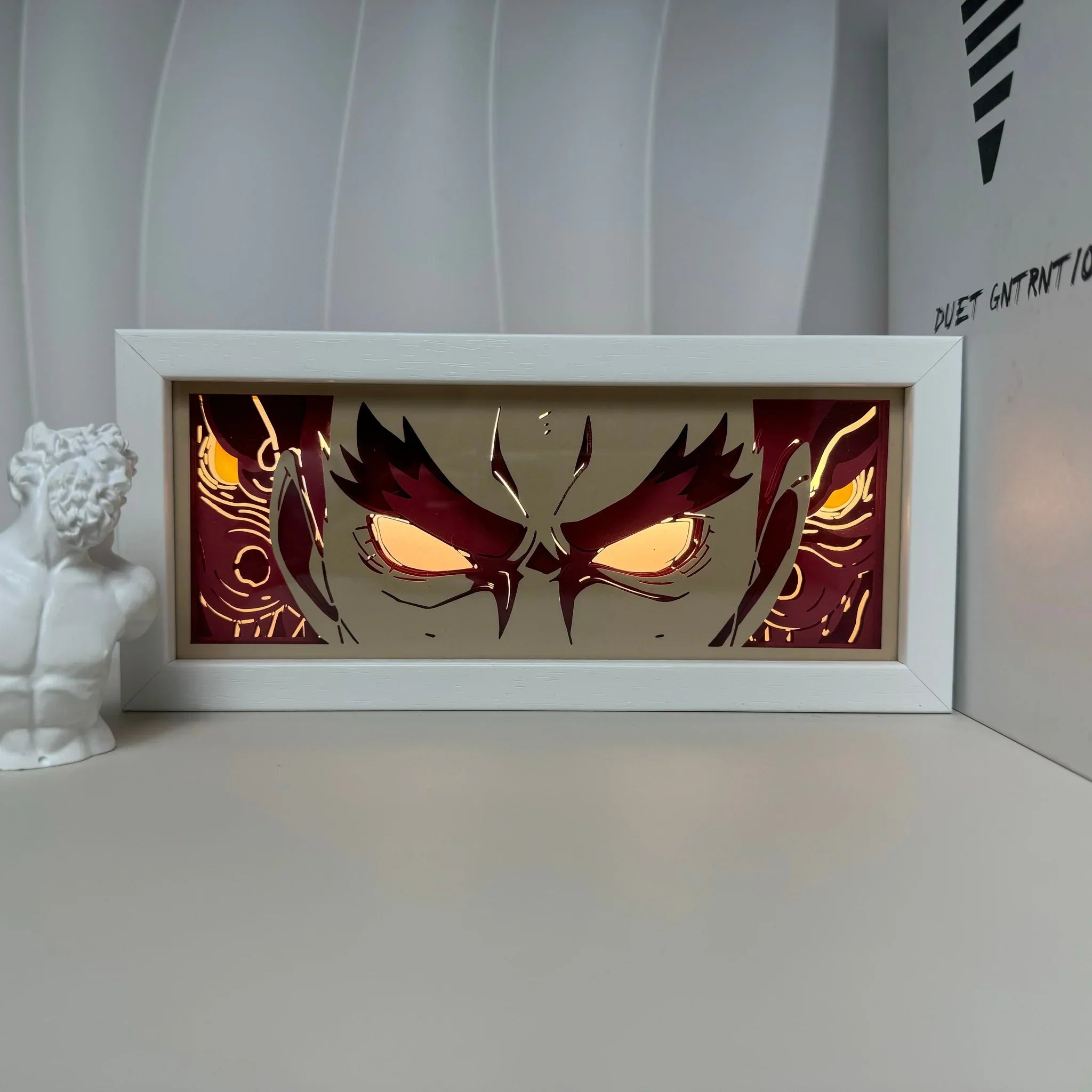 Anime Might Guy RGB Light Box Decor
