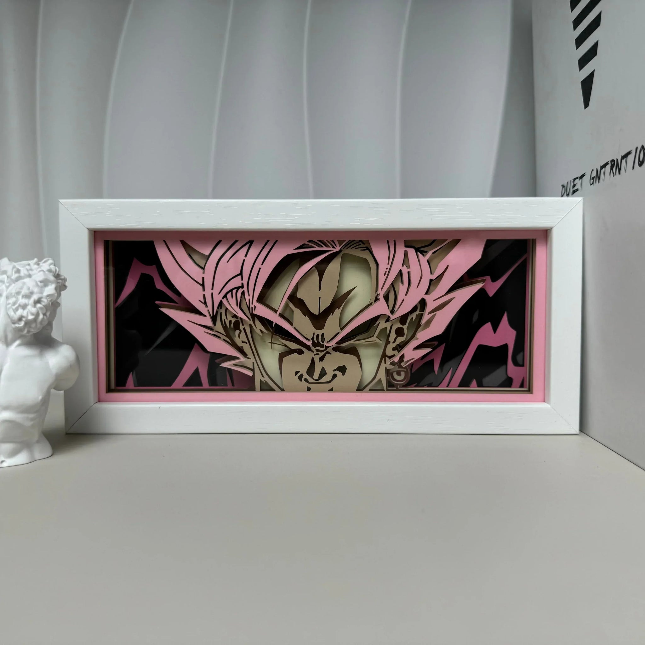 Anime Goku Black RGB Light Box Decor