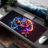 Vibrant Gaming Controller Design Mouse Pad - Non-Slip, Washable Rubber Base - Large Rectangular Desk Mat for Gaming and Office Use - Durable and Comfortable Computer Accessory