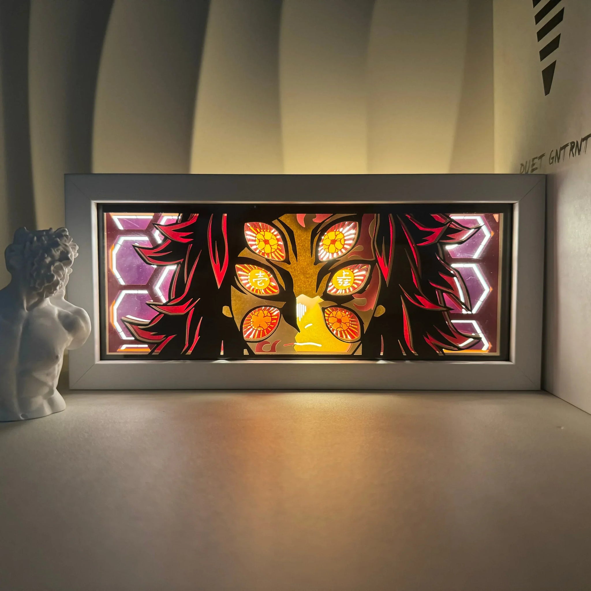 Anime Kokushibo RGB Light Box Decor