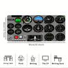 1pc Aviation-Themed Desk Mat with Non-Slip Surface - Realistic Flight Simulator Cockpit Gauge Mockup (Speedometer, Altitude, Fuel) - Non-Slip Base, Compatible with PC, Gaming Setup, Office Decor - Durable Desk Mat for Pilots, Gamers, Aviation Enthusiasts