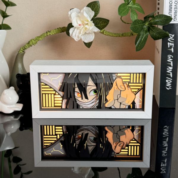 Anime Obanai Iguro RGB Light Box Decor