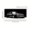 [Gaming Mouse Pad] Large Black & White Car Design Gaming Mouse Pad with Non-Slip Rubber Base, Precision Stitched Edges - Waterproof Desk Mat for Office and Gaming Use, Large Mouse Pads for Desk