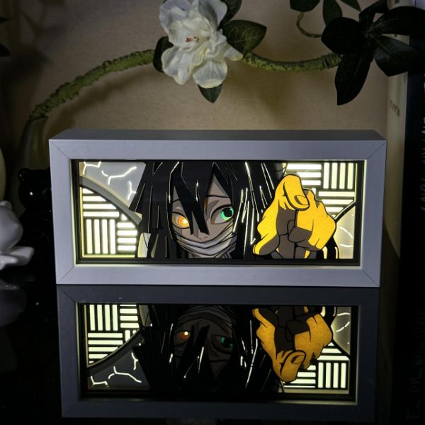 Anime Obanai Iguro RGB Light Box Decor