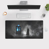 1pc Doctor of the Dark Mist Mousepad - Anti-Slip Rubber Base, Oblong Gaming Desk Mat with TARDIS Design, Polyester Fiber Surface for PC, Laptop, Office & Home Use - Ideal for Gamers & Fans, Mouse Pads for Desk 23.6" x 11.8" (60x30cm)