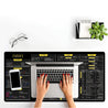 Large Non-Slip Gaming Mouse Pad & Desk Mat with JavaScript Cheat Sheet - Quick Reference Guide for Developers, Office, Home - Smooth Surface, Anti-Slip Rubber Base - Ideal for Coders, Programmers, Computer Setup - Workspace Organizer, Office Workspace, Fu