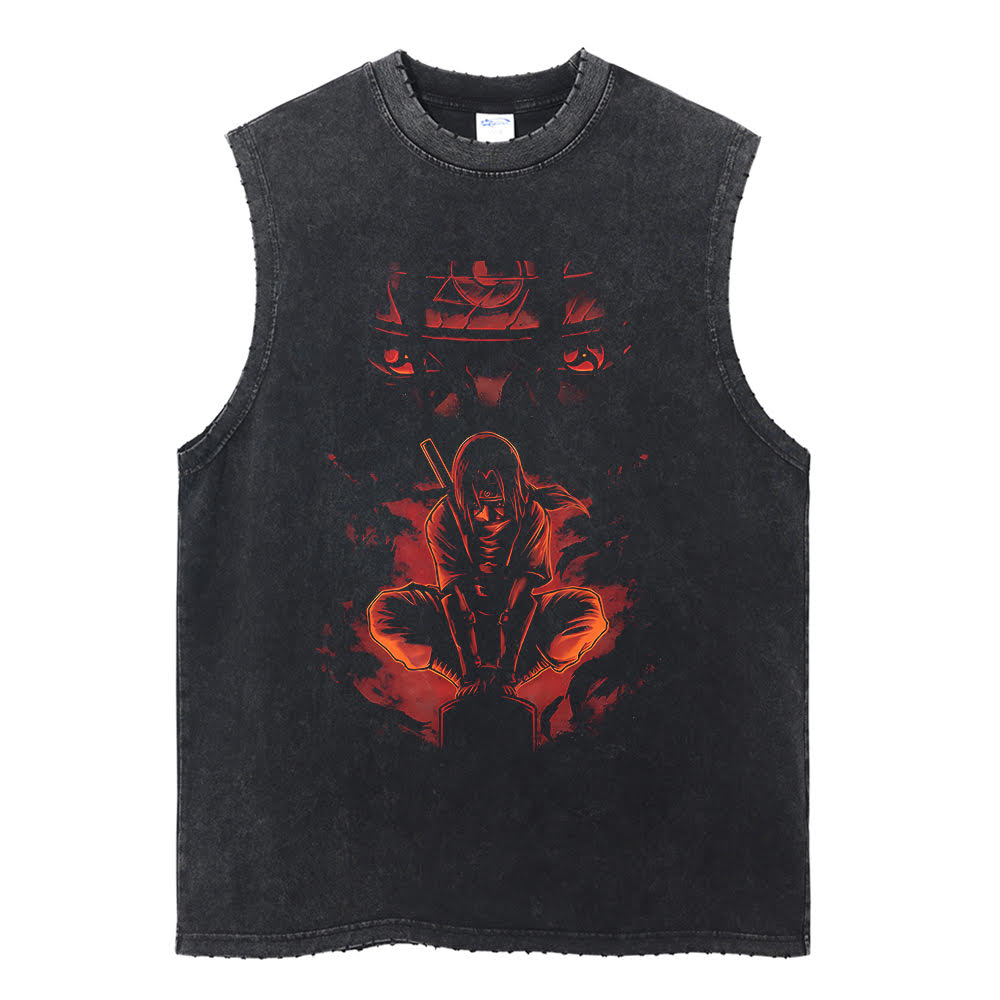 Itachi Uchiha "Clan Slayer" Vintage Tank Top Tank Tops